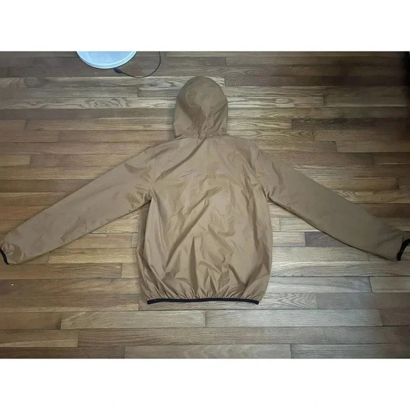 Cedar Wood State Olive Hooded Lightweight Wind Jacket Men's Zip Up Pockets SZ M - Picture 3 of 4